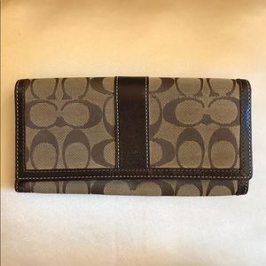 Coach Soft Wallet in Colorblock Signature Canvas